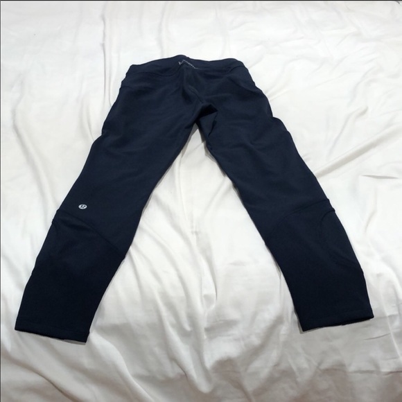 Lulu🍋 Navy Super High Rise New Ambition Tight - Picture 7 of 10